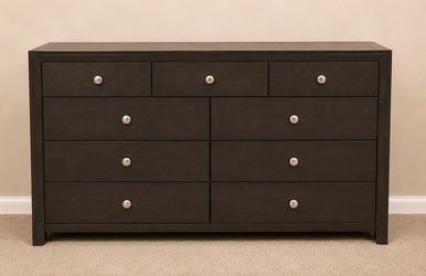 Modern Espresso 8-Drawer Dresser | TV Stand | 58” Wide