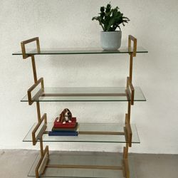 Hanging  Wall Shelf With Glass Shelves