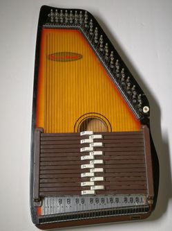 CHROMA HARP-Vintage Sunburst Design Wooden Instrument Chroma Harp
