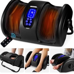 Best Choice Products Heated Shiatsu Foot Massager for Pain Relief, Plantar Fasciitis, Neuropathy, Blood Circulation w/Compact Design - Satin Black
