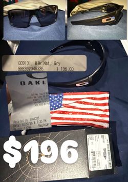 Oakley batwolf Us logo comes with silver  brand new