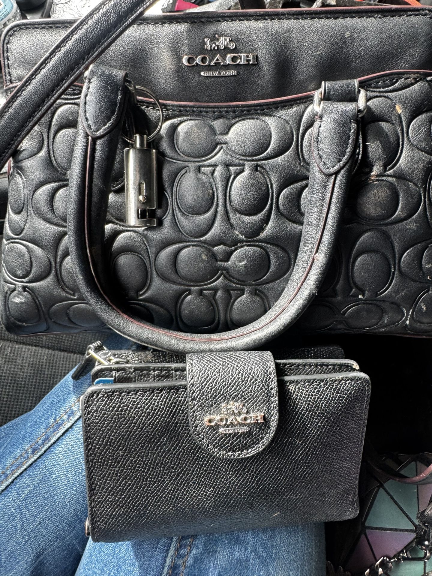 Black Couch Purse And Wallet