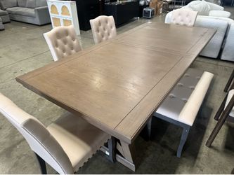 92" Bayside Dining Table Set of 5 (4 chairs + 1 bench) $380/5pcs