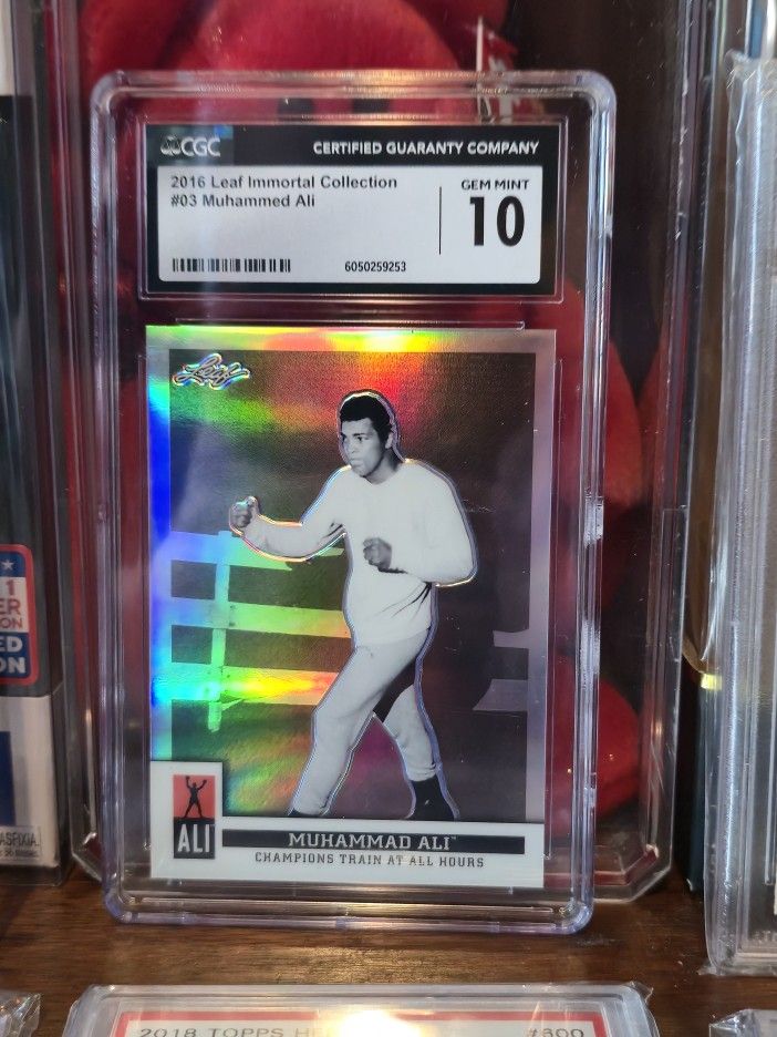 2016 Muhammad Ali Leaf Immortal Collection trading card #03, graded CGC 10 (Gem Mint).