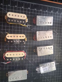 Single coil pickups $8 each.....Humbuckers $12 each