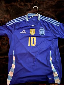 Large Authentic Argentina Jersey Messi