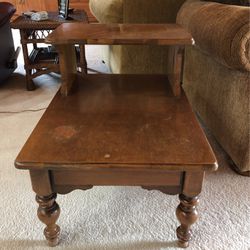Solid Maple Wood End Table 