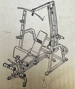 TSA-5820 power cage with lat pull.