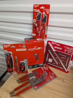 ​🧰 Milwaukee Ultimate Starter Kit: Pliers, Squares & Impact | Brand New 🌟