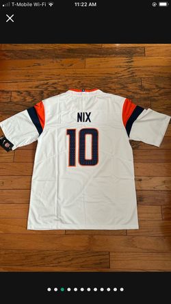 White broncos Bo nix jersey