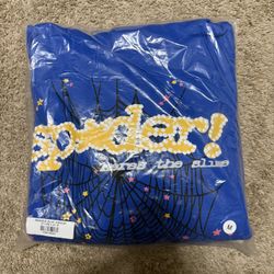 Blue Sp5der Hoodie 