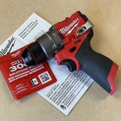 3404-20 Milwaukee M12 FUEL 12V Lithium-Ion Brushless Cordless 1/2 in. Hammer Drill (Tool-Only)