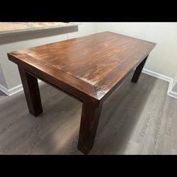Dining Table With Bench, 5 Chairs