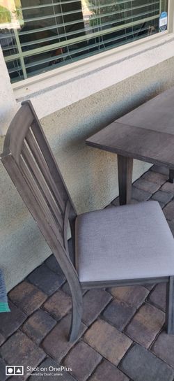 Super sturdy drop leaf table and 2 chairs
