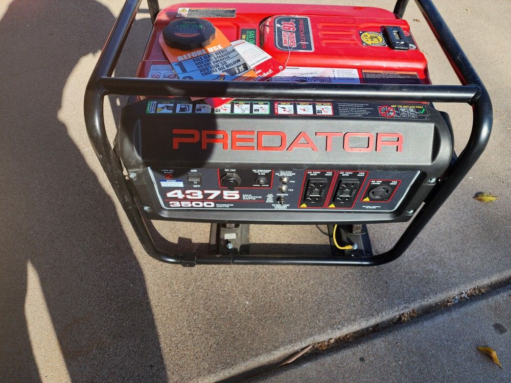 New Predator 4375 Generator