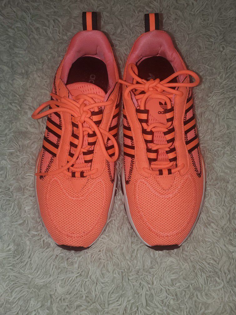 Neon Orange Adidas