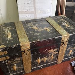 Old Vintage Wooden Storage Box