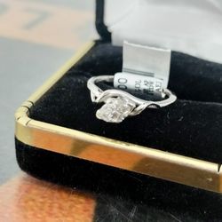 Diagonal Diamond Marq Solitaire Setting 