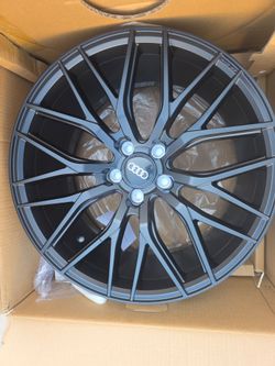 19" New  black satin wheels & New Tires For AUDI A4 2020-2026