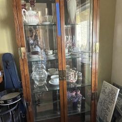 Moving Sale!  Beautiful and elegant wood china cabinet. Gorgeous!