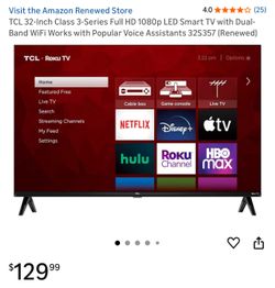 Tcl 32” Smart TV