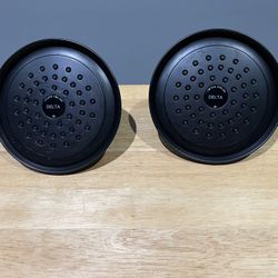 2-Delta Silverton 1-Spray 5.8” Wall Mount Fixed ShowerHead-Venetian Bronze-New-$30, Both $55