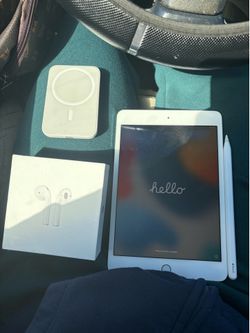 apple ipad, airpods, apple pen apple portable (bundle)