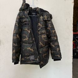 Diesel Camo Puffer Jacket Boys Small
