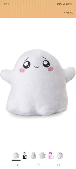 Ghosty glow in the dark lanky box plush