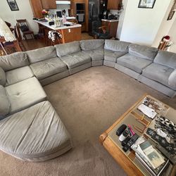 Pending Sale** Vintage Grey 9 pc Couch