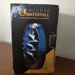 Inscense Waterfall Burner Backflow Smoke Censer Holder + Cones incense
