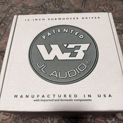 Jl Audio W3