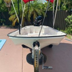 ♤ 2016 Salty Boat 980 w/ title & trailer ♤
