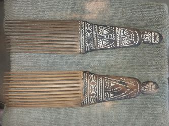 Tribal combs  11 inches tall / 3 inches wide