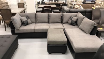 Brand new sectional ( ottoman $69 additional)- firm price
