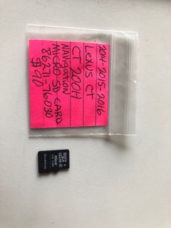 Lexus CT SD card