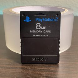 Sony Playstation 2 PS2 Official OEM MagicGate 8mb Memory Card SCPH-10020 Tested