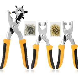 Leather Hole Punch Set  3PCS Belt Hole Punch Kit