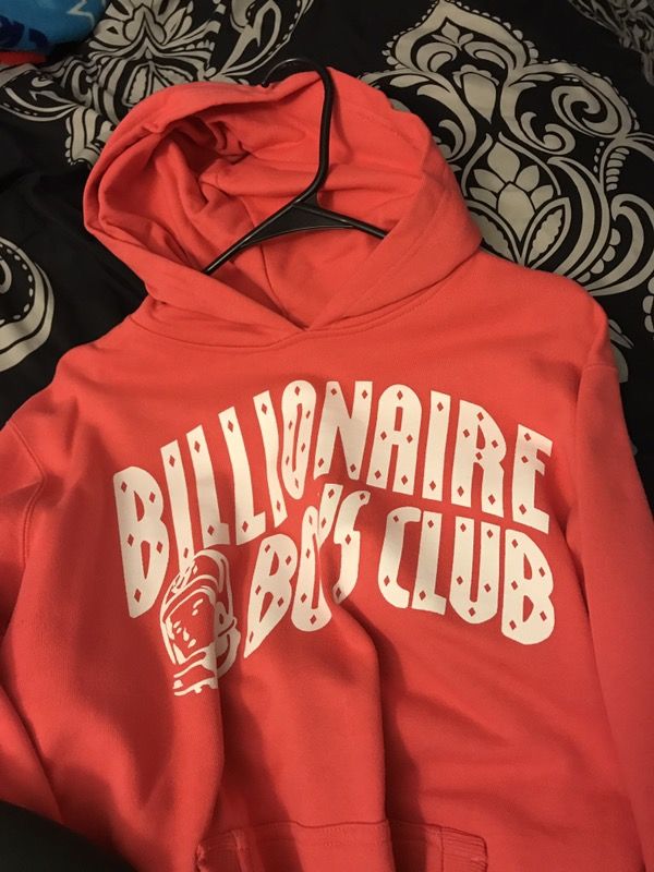 Billionaire boys club hoodie pink salmon size small BBC bape supreme cdg