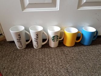 Coffee Cups Only Have Yellow and and Blue Clean $1.00 each