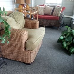 Love Seat and Large matching Chair