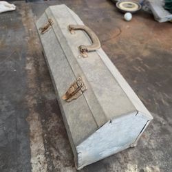 Vintage Galvanized Tool Box
