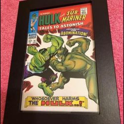 The Incredible Hulk, Marvel Entertainment 2008 Comics Framed