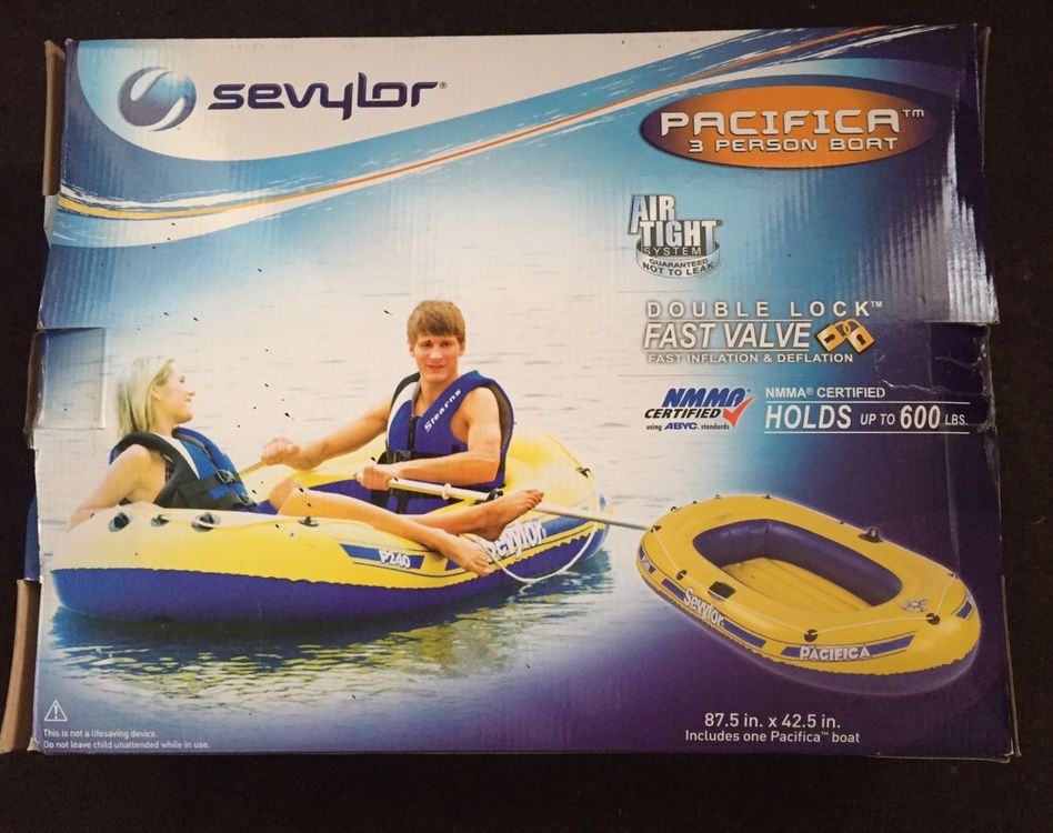 New Savylor 3 Person Pacifica Boat Holds 600 Lb