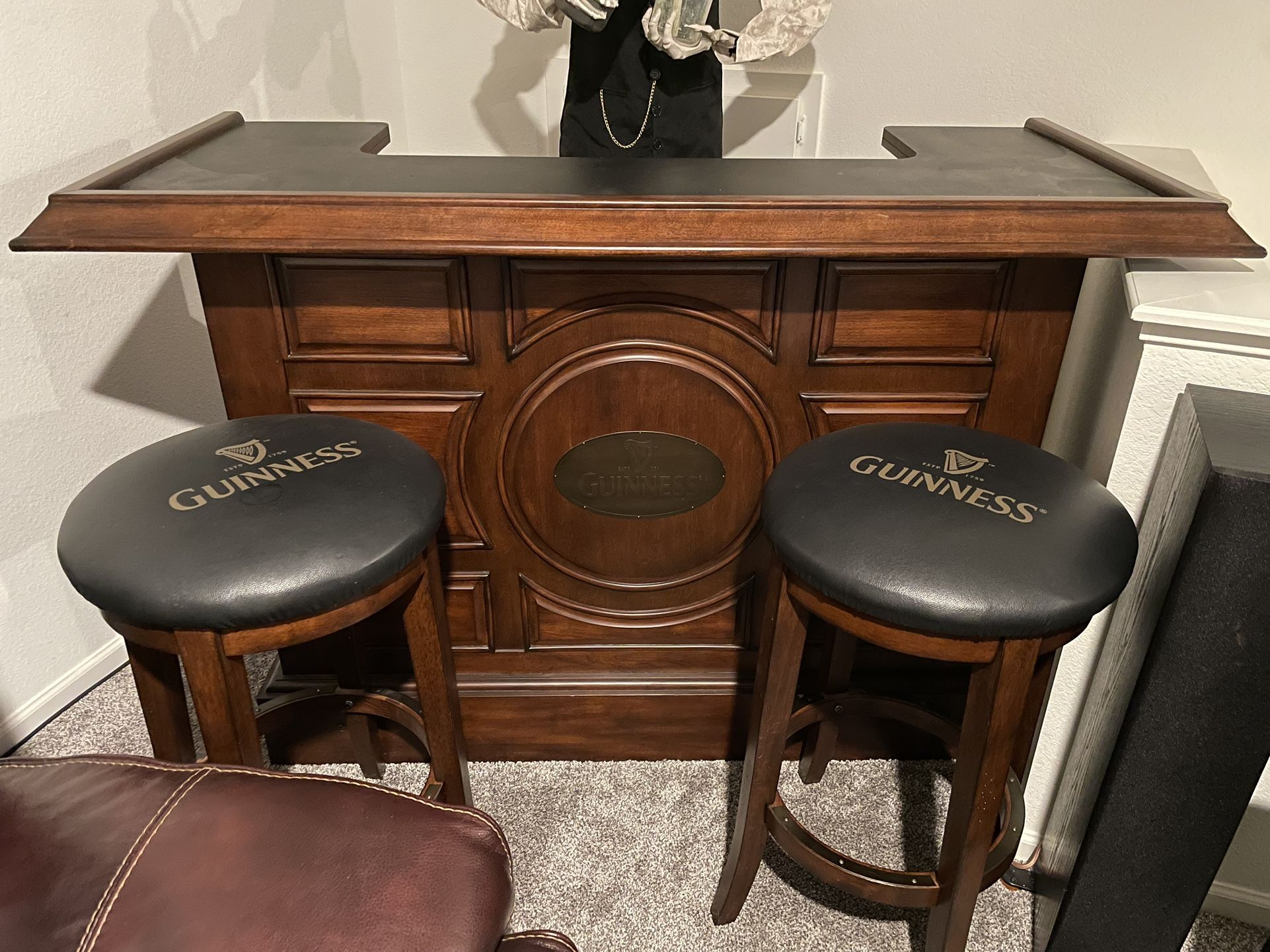 Guinness Bar and Bar Stools