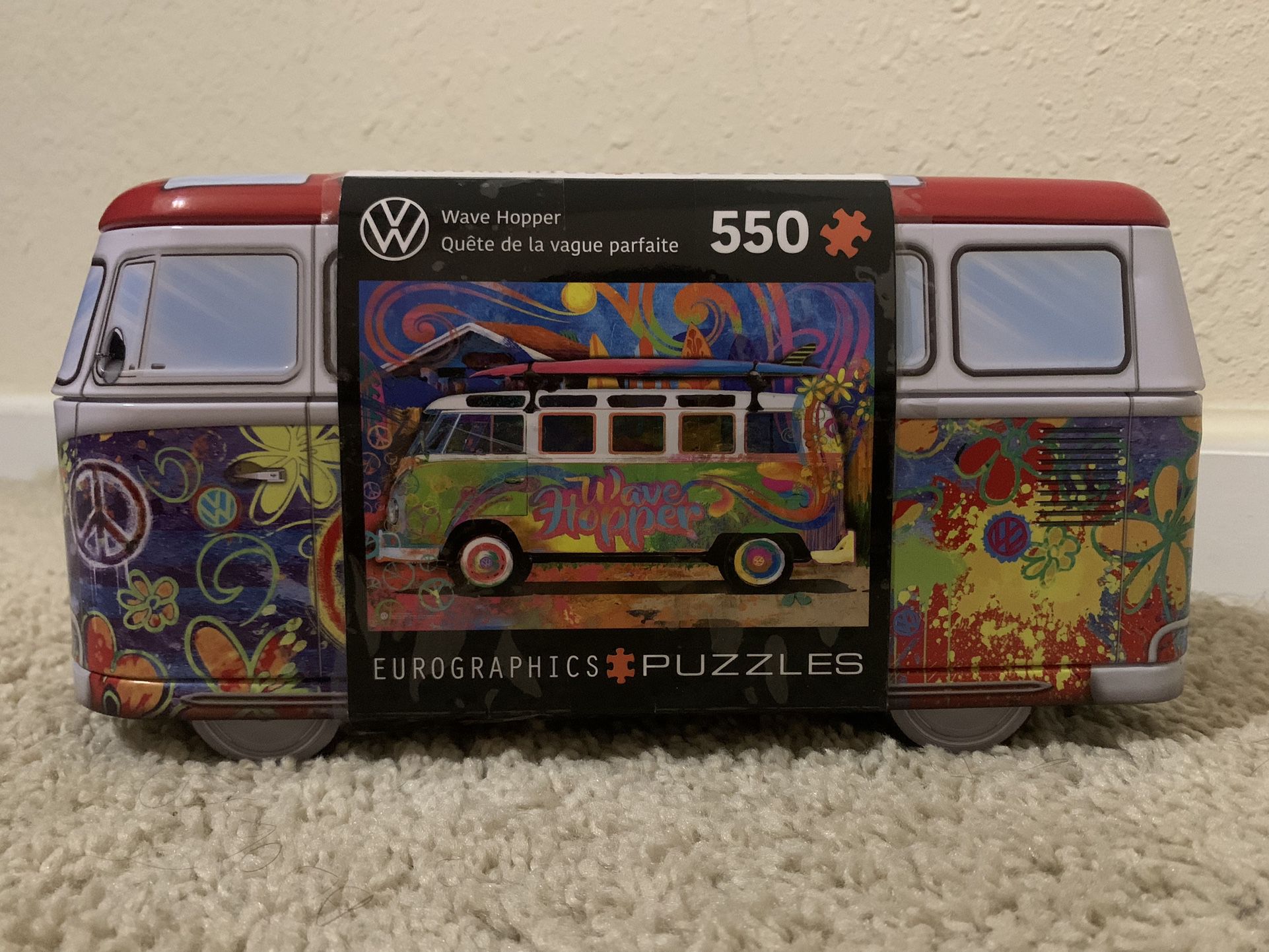Wave Hopper VW Bus 550 Piece Jigsaw Puzzle Eurographics - BRAND NEW AND SEALED