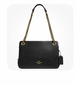 Coach Polished Pebble Leather Bryant Convertible Carryall Satchel