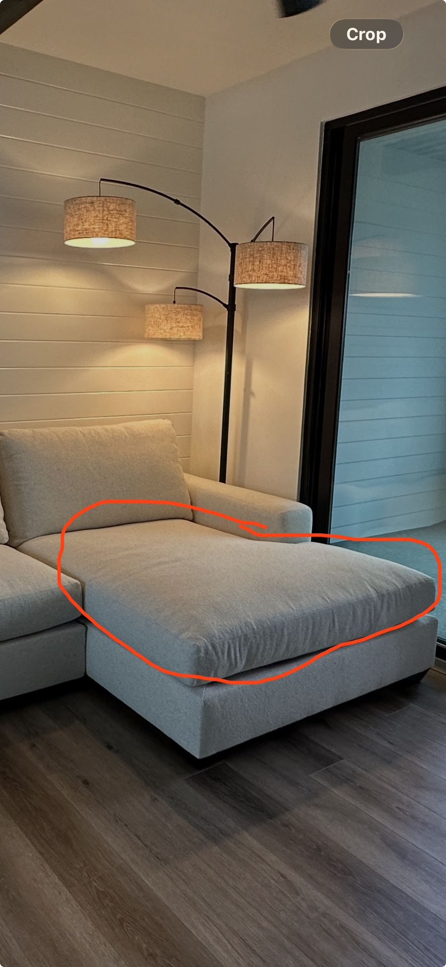 PB Big Sur Couch - Chaise Cushion Insert