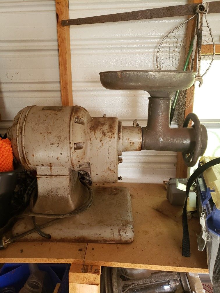 Hobart Meat Grinder With Attachments