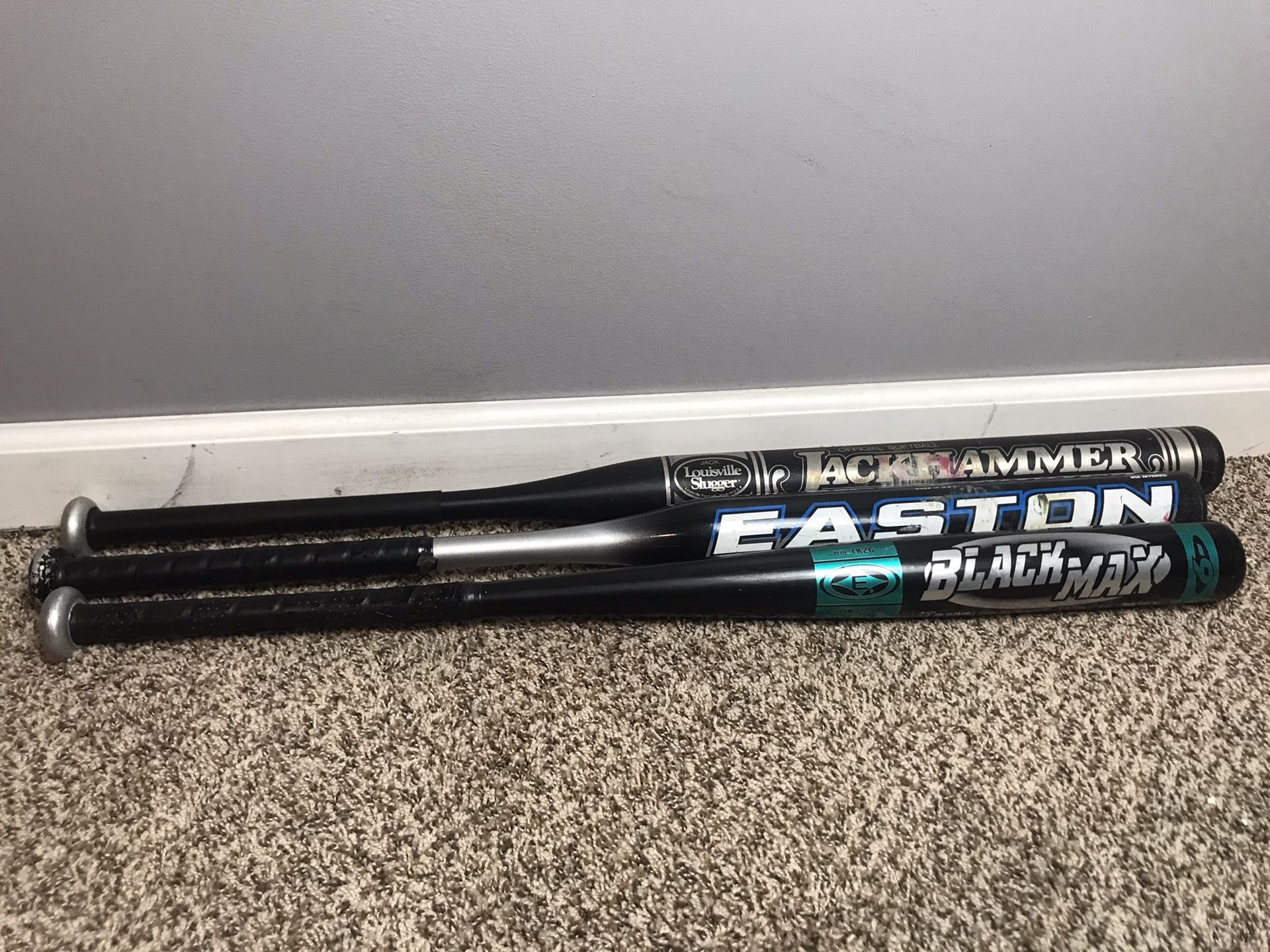 Baseball And Softball Bats Lot of 3.